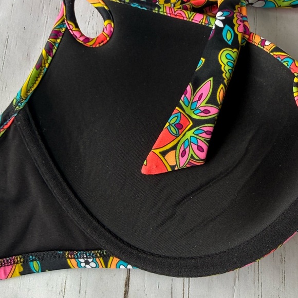 Victoria’s Secret beach sexy gorgeous push-up swim top multicolored paisley 36 C - Picture 10 of 12